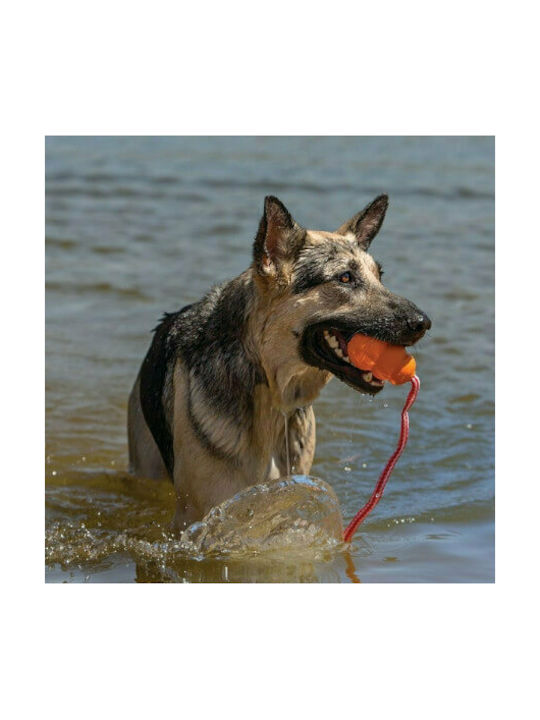 Kong Aqua Hundespielzeug aus Gummi Mittel 14cm Orange 1 Stück