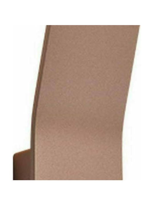 Aca Modern Lamp Wall with Integrated LED and Warm White Light Brown 33.5x10x7cm