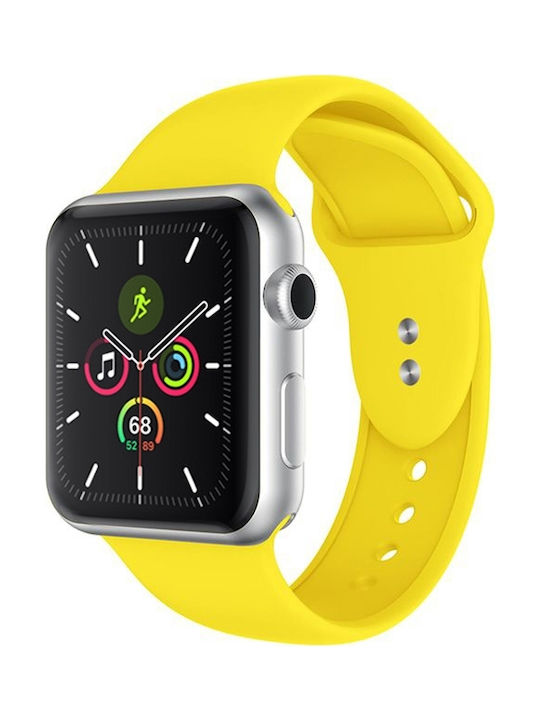Crong Liquid Strap Silicone with Pin Yellow (Apple Watch 38/40/41/42mm) CRG-40LQB-YEL