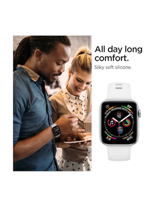 Spigen Air Fit Strap Silicone with Pin White (Apple Watch 38/40/41/42mm)
