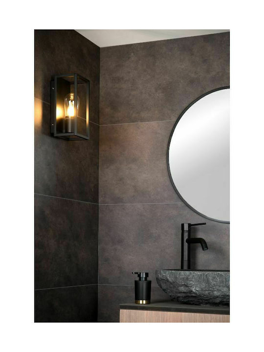 Lucide Lightning Carlyn Wall-Mounted Outdoor Light E14 IP54 12.6x12.5x25εκ.