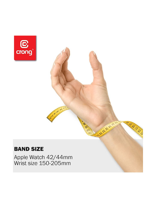 Crong Liquid Strap Silicone with Pin Coral (Apple Watch 44/45/46mm/Ultra 49mm) CRG-44LQB-COR