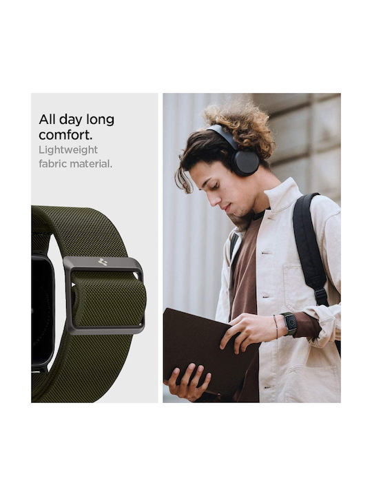 Spigen Fit Lite Curea Tesatura Kaki (Apple Watch 38/40/41mm) AMP02292