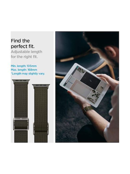 Spigen Fit Lite Curea Tesatura Kaki (Apple Watch 38/40/41mm) AMP02292