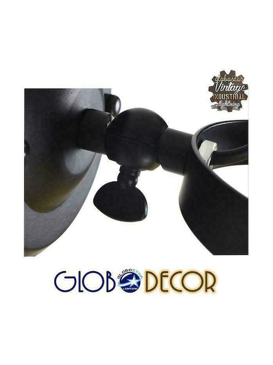 GloboStar Industrial Cannes Spot with 4 Lights and with Socket E27 in Black Color