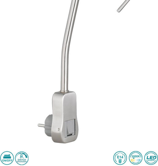 Trio Lighting Levisto Single Spot with Socket E14 in Silver Color