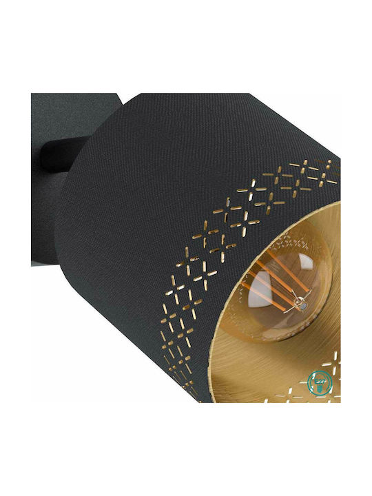 Eglo Esteperra Einzel Spot mit Fassung E27 in Schwarz Farbe