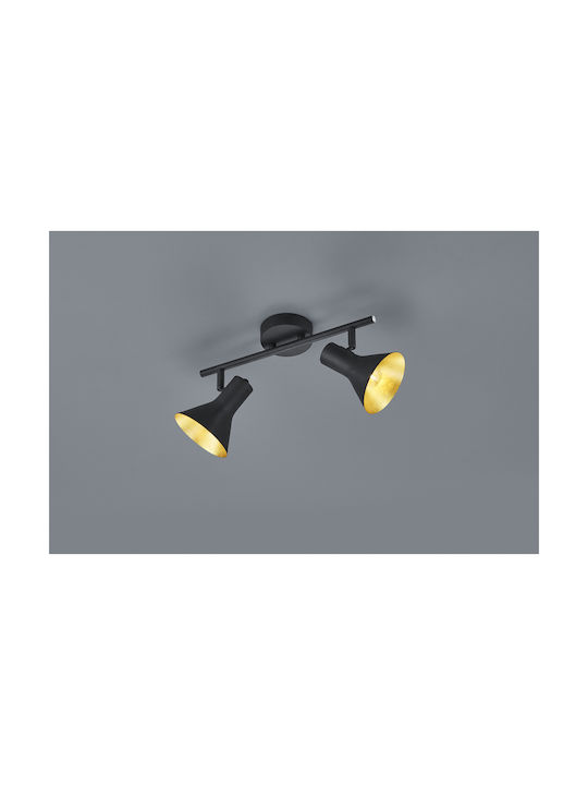 Trio Lighting Nina Doppel Spot mit Fassung E14 in Schwarz Farbe