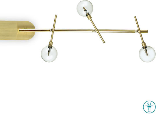 Ideal Lux Maracas PL6 Spot with 6 Lights and with Socket G4 in Gold Color