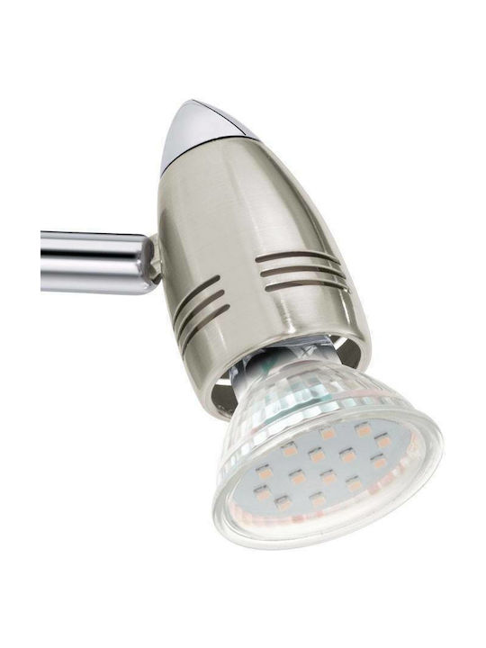 Eglo Magnum Single Spot with Socket GU10 in Silver Color