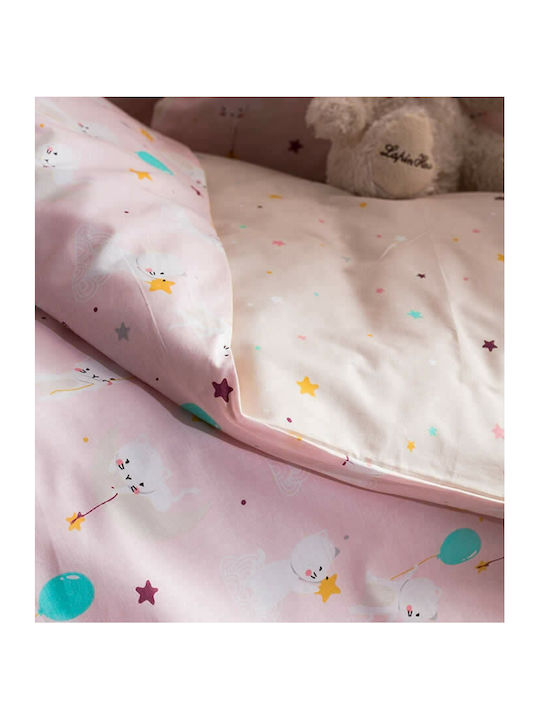Vesta Home Cat Baby Quilt aus Polyester Rosa 120x160cm