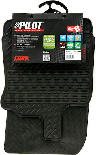 Lampa Set of Front and Rear Mats 4pcs for Renault Captur / Clio Black