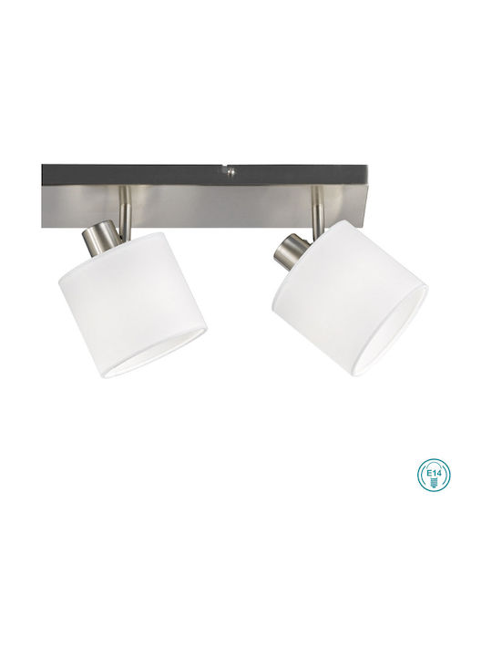 Trio Lighting Tommy Spot with 4 Lights and with Socket E14 in Silver Color