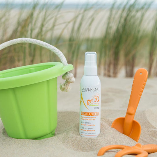 A-Derma Слънцезащитен Крем За Деца SPF50 Водоустойчив Детска Слънцезащита Спрей За Лице И Тяло 200ml