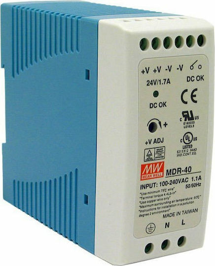 Mean Well MDR60-48 DIN Rail Power Supply 1.25A/48V/60W