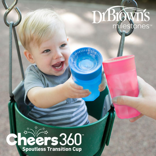 Dr. Brown's Baby Cup made of Plastic Pink 300ml for 9m+m+