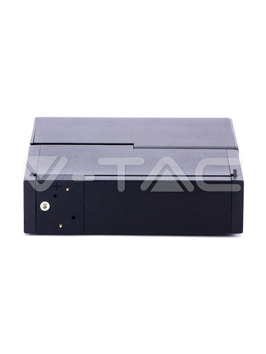 V-TAC LED Φυσικό Λευκό Σποτ με 5 Φώτα σε Μαύρο Χρώμα
