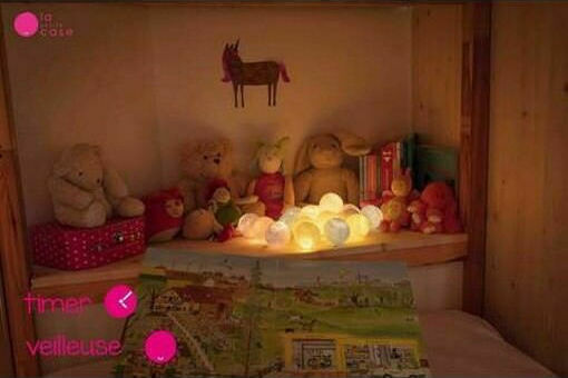 La Case de Cousin Paul Kinder Lichterkette LED Kunststoff Sam
