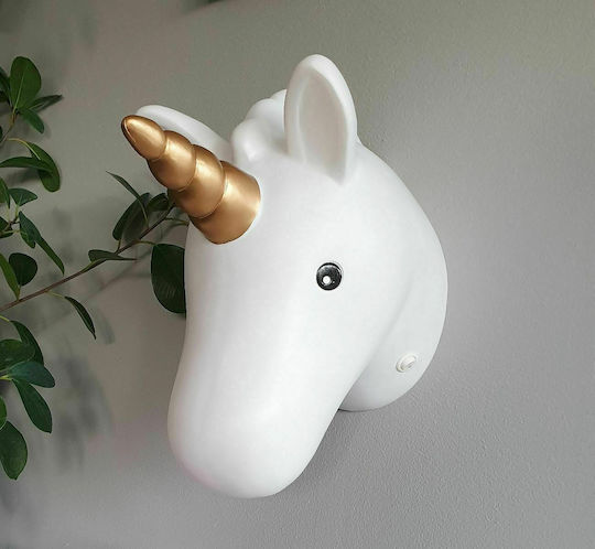 Jabadabado Plastic Kids Wall Light Unicorn