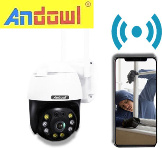 Andowl Q-S4 IP Surveillance Camera Wi-Fi Full HD 1080p Waterproof with Two-Way Communication and Lens 3.6mm