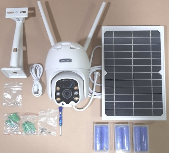Andowl Q-S33 IP Surveillance Camera Wi-Fi Full HD 1080p Waterproof Battery Powered with Two-Way Communication and Lens 4mm
