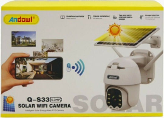 Andowl Q-S33 IP Surveillance Camera Wi-Fi Full HD 1080p Waterproof Battery Powered with Two-Way Communication and Lens 4mm
