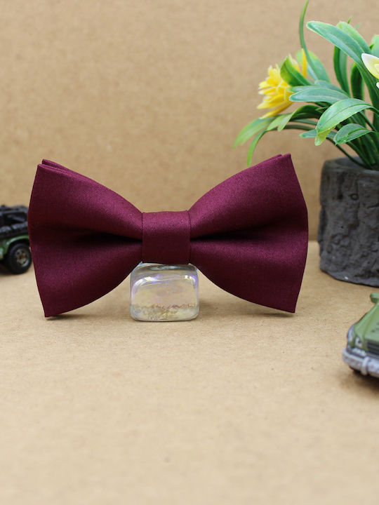 JFashion Kids Fabric Bow Tie Burgundy