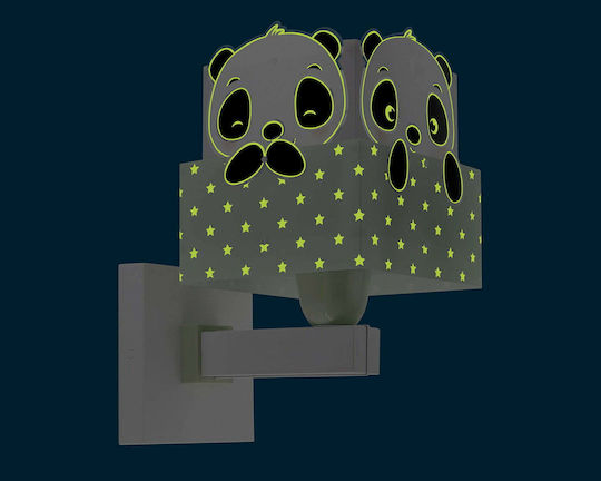 Ango Led Plastic Kids Wall Light Panda Green