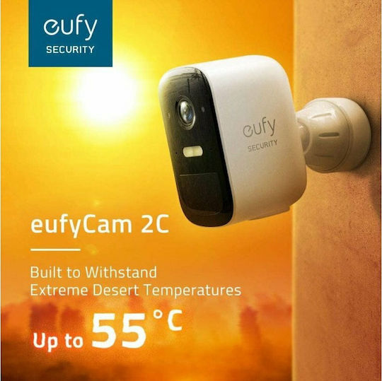 Eufy 2C Add On IP Cameră de Supraveghere Wi-Fi Full HD 1080p Rezistentă la apă Pe baterii cu Comunicare Bidirecțională