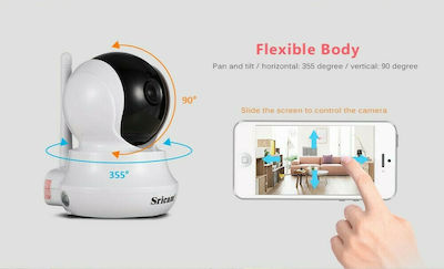 Sricam SP020 720P IP Surveillance Wi-Fi Camera 720P HD with Two-Way Audio White