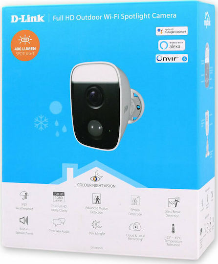 D-Link DCS-8627LH IP Κάμερα Παρακολούθησης Wi-Fi Full HD 1080p Αδιάβροχη με Αμφίδρομη Επικοινωνία