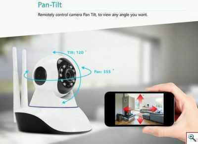 Anga AQ-8101IBW IP Überwachungskamera Wi-Fi Full HD 1080p mit Zwei-Wege-Kommunikation und Objektiv 3.6mm