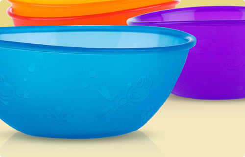 Nuby Baby Food Bowl made of Plastic Multicolour 4pcs 65671