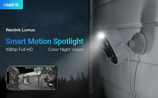 Reolink Lumus IP Surveillance Camera Wi-Fi Full HD 1080p Waterproof with Two-Way Communication