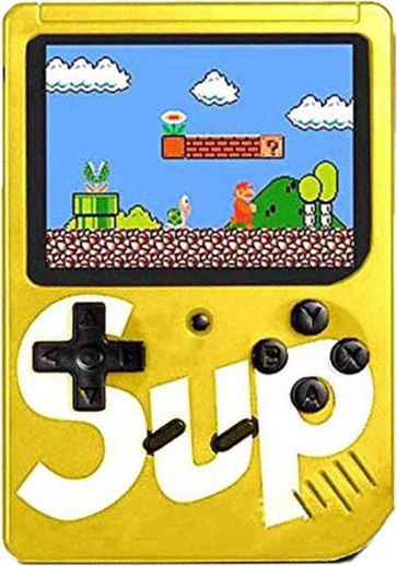 Factory Mini 8-Bit Electronic Kids Handheld Console For 6+ Years Yellow