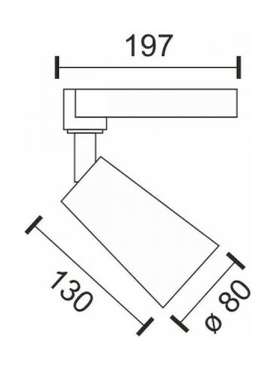 Spot Light Single Spot with Socket G9 in White Color