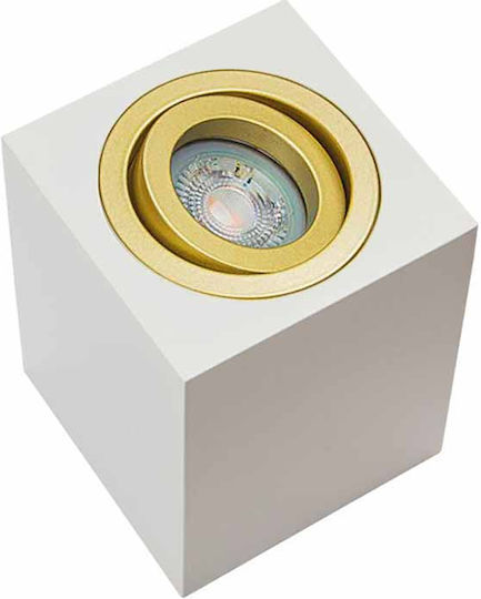 Zambelis Lights Μονό Σποτ με Ντουί GU10 σε Λευκό Χρώμα