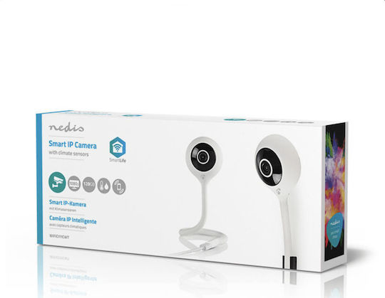Nedis WIFICI11CWT IP Surveillance Camera Wi-Fi Full HD 1080p with Two-Way Communication and Lens 2.5mm