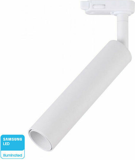 V-TAC VT-420 Μονό LED Ψυχρό Λευκό Σποτ σε Λευκό Χρώμα