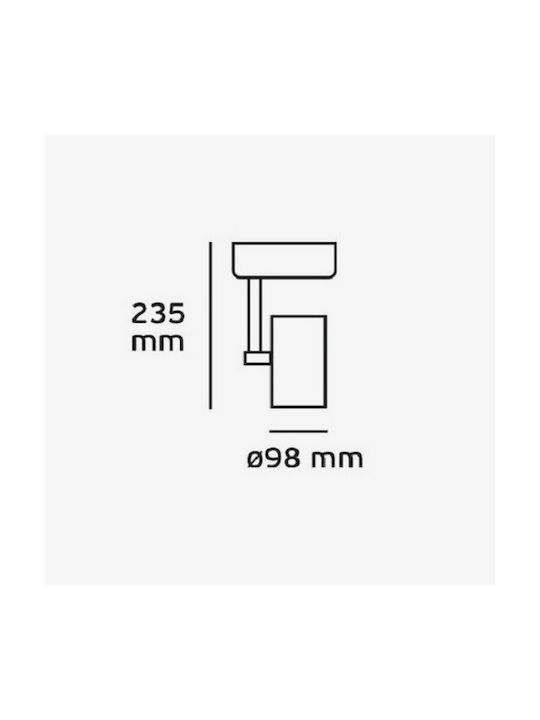 VK Lighting Monos Spot cu Soclu GU10 în Culoare Cupru