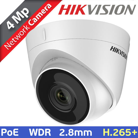 Hikvision DS-2CD1343G0-I IP Cameră de Supraveghere Full HD+ 4MP Rezistentă la apă cu Lentilă 2.8mm