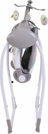 Cangaroo Electric Baby Relax Swing Swing Plus with Music Grey for Child up to 9kg