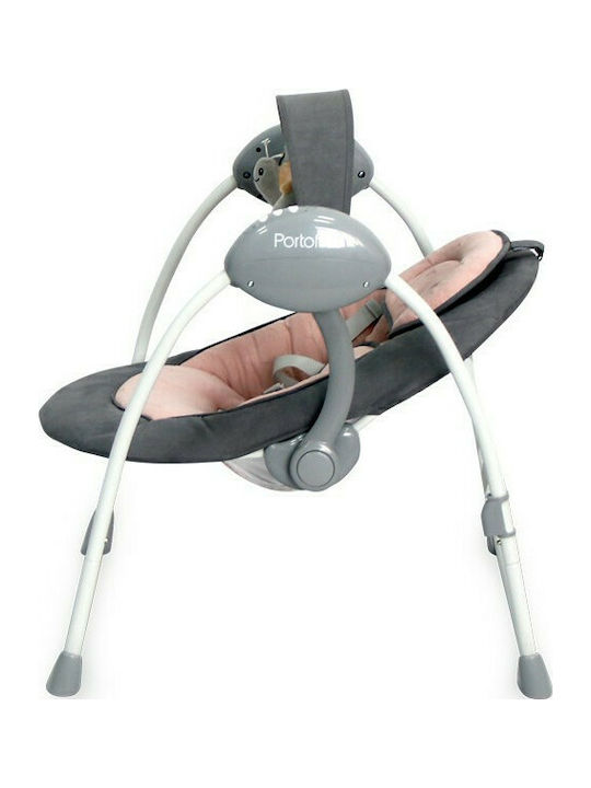 Lorelli Electric Baby Relax Swing Portofino with Music Cameo Rose Stars for Child up to 9kg