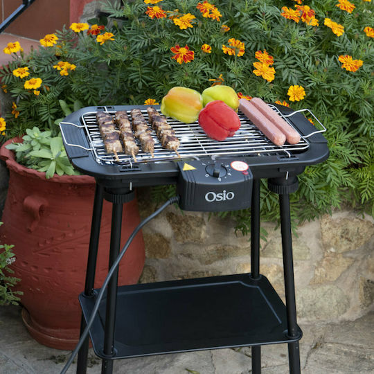 Osio With Legs Electric Grill Grill 2000W with Adjustable Thermostat 37.4cmx21.9cmcm