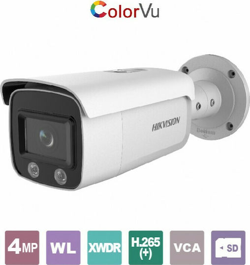 Hikvision DS-2CD2T47G2-L IP Cameră de Supraveghere Full HD+ 4MP Rezistentă la apă cu Lentilă 2.8mm
