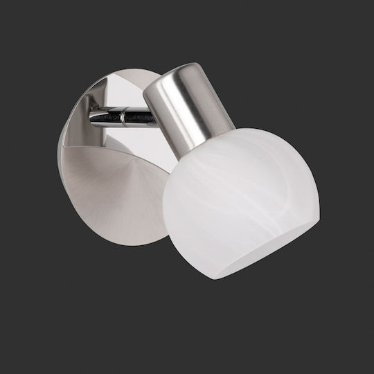 Trio Lighting Antibes Μονό Σποτ με Ντουί E14 σε Ασημί Χρώμα