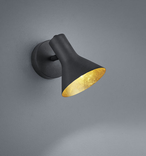 Trio Lighting Nina Single Spot with Socket E14 in Black Color