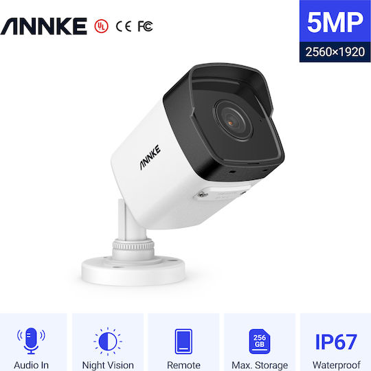 Annke I51DL01 IP Surveillance Camera Full HD+ 5MP Waterproof with Microphone and Lens 2.8mm