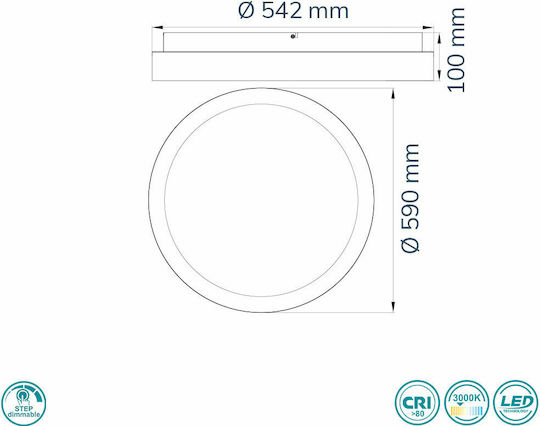 Wofi Shay Plafonieră de Tavan 59buc Albă cu LED Integrat