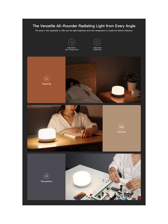 Yeelight Bedside Lamp D2 Bluetooth/WiFi Dekorative Lampe Weiß